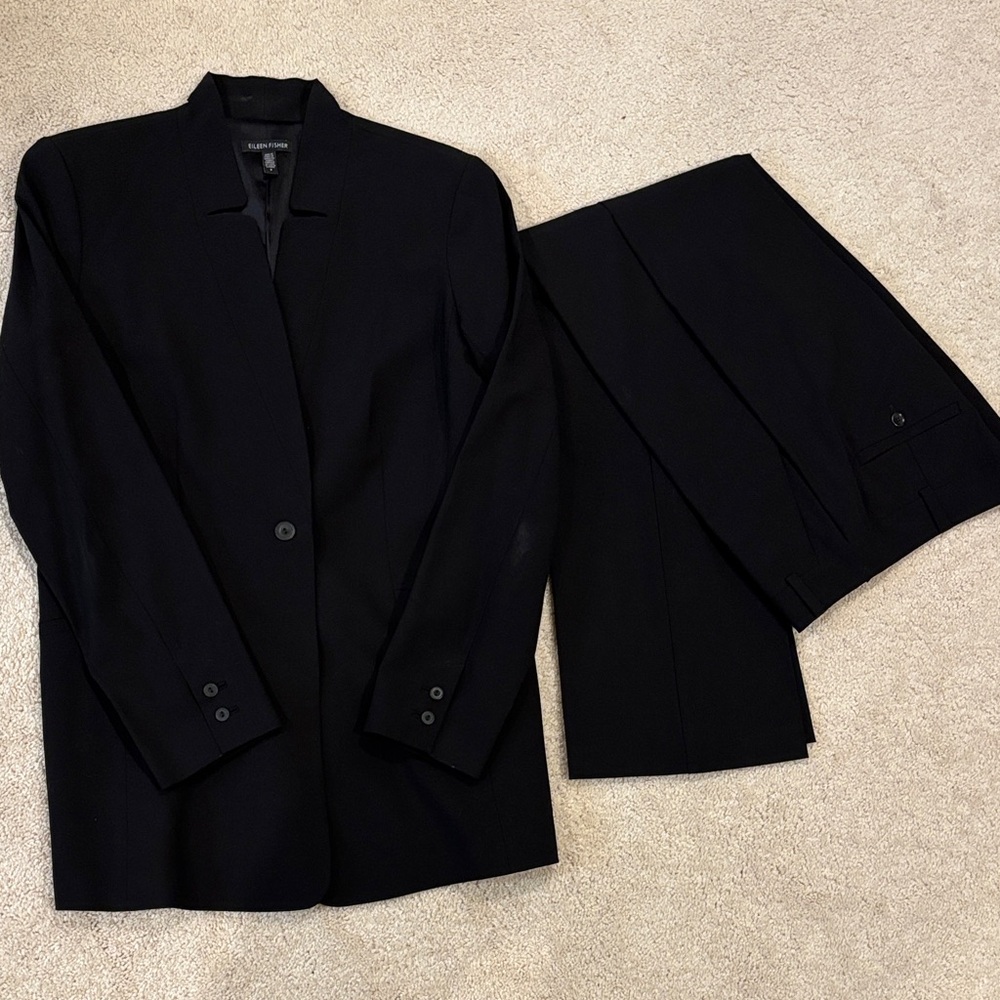 Eileen Fisher women’s tuxedo wool blend